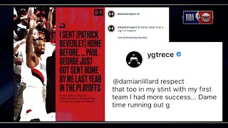 Inside The NBA Reacts To Damian Lillard, Paul George, Patrick Beverley Exchange On Instagram