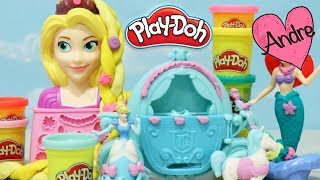 Plastilina Play Doh de princesas y My Little Pony!!! Muñecas y juguetes con Andre para niñas y niños