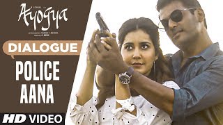 Police Aana Dialogue |  Ayogya Dialogues |  Vishal, Raashi Khanna
