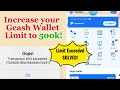 How to Increase Gcash Limit to 500k | Transaction Limit Exceeded 2024