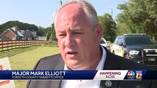 Man in jail following hours-long search in Forsyth County