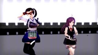 【MMD艦これ】加賀さんと萩風でKiLLER　LADY踊ってもらった