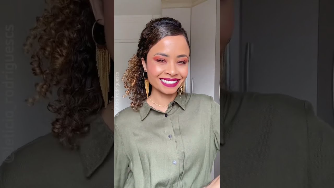 Tutorial De Penteado Cabeloscacheados Youtube