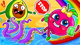 Play Safe At The Beach! 🌞🍧Safety Song ⛱ and Funny Kids Cartoons