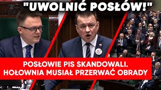 Posłowie PiS skandowali \