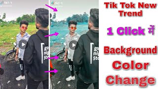 Tik Tok New Trend Video Editing | Background Color Changing | Face Animation