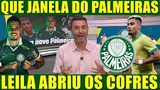 PALMEIRAS MUITO FORTE NA JANELA! PAULINHO, ANDREAS, LEILA RESOLVEU ABRIR OS COFRES DO CLUBE