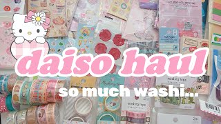 🛍️I bought so many things again | daiso haul ft so many washi #daiso #stationery #stationeryhaul