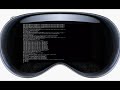 apple vision pro verbose boot jailbreak concept.