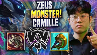 ZEUS IS A MONSTER WITH CAMILLE! - T1 Zeus Plays Camille TOP vs Aatrox! | Bootcamp 2022