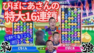 Piponeer's very big chain.(16 chain)【Puyo Puyo Champions】