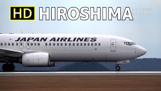 [飛行機動画] [HD] JAPAN AIRLINES Boeing737-800 Hiroshima Airport