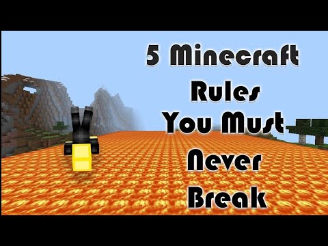 5 Minecraft Rules You Should Never Break | MrSlimeGuy 5 Minecraft Rules You Should Never Break | MrSlimeGuy