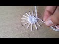 spider stitch design easy flower design মাকড়োসা ডিজাইন