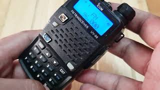 วิธีฟังวิทยุ FM ICOM UV 99