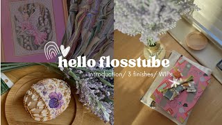 Flosstube #1 - 3 finishes, WIPs, new flosstuber, Riolis, Kooler Design, Dimensions