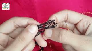 Basic hand embroidery stitches ||kadhai ka kam sharo karne ka tarika ||embroidery work