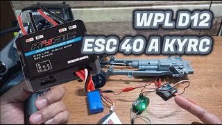 WPL D12, ESC KYRC 40A BRUSHED PROGRAMMABLE, GANTI LAGI BANYAK RUSAKNYA