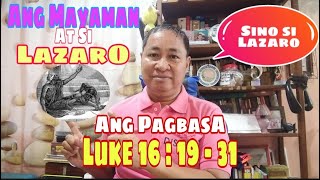 Luke 16:19-31 Ang Mayaman at Si Lazaro / Ang Pagbasa / #gerekoreading II Gerry Eloma Channel