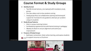 Hybridizing a Course Using LA Study Groups