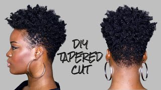 DIY Tapered Cut Tutorial on 4C Hair