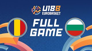 Group Phase | Romania v Bulgaria | Full Basketball Game | FIBA U18 EuroBasket 2024 Division B