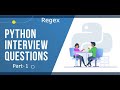 python regex interview question part-1