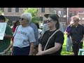 western illinois university students and faculty rally to combat board of trustees layoffs decision