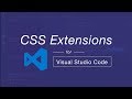 Visual Studio Code Extensions for CSS