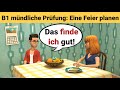 Oral exam German B1 | Plan something together/dialogue | talk Part 3: The celebration