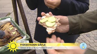 Jesper & Tilde blir bjudna på böckling: ”Oj oj oj vad gott!” - Nyhetsmorgon (TV4)