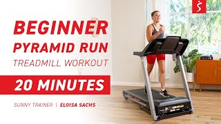 Beginner Pyramid Run - Treadmill Workout | 20 Minutes