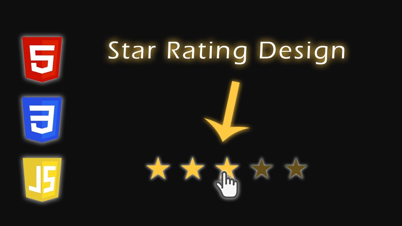 How To Make A JavaScript Star Rating Design - HTML, CSS & JavaScript ...