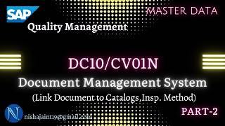 Document Management System DMS | Assign Document to Master Data | SAP S/4HANA Quality Management QM
