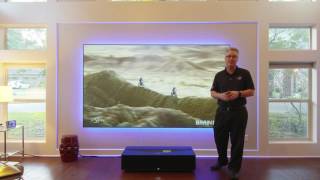 Zero Edge Short Throw Projection Screen (Sony 4k Projector Ultra Short Throw VPL GTZ1)