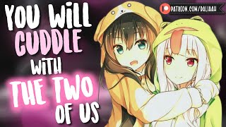 Cuddled between two cute best friends ft.  @yubich 🤍[FF4M ASMR Audio Roleplay] [Jealousy] [Binaural]