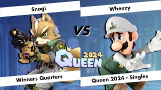 Queen 2024 - Snogi (Fox) vs Wheezy (Luigi) - Winners Quarter-Finals