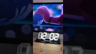 The Best Kawaii Clock for your Gaming Setup 🤍💖 DeskGram Clock Aesthetic Decoration Anime  #aesthetic