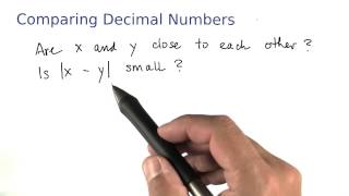 Comparing Decimals - Intro to Java Programming