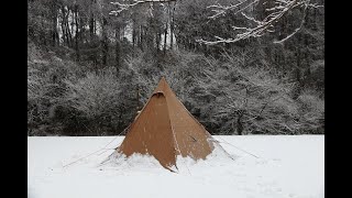 焦げたサーカスTC復活キャンプ 前編 雪中ソロキャンプ  Winter Camping