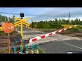 time lapse perlintasan kereta api kompilasi kereta api ketel trainz simulator episode 101