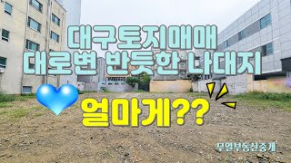 대구토지매매 반듯한 땅 나대지 매매 100억 넘는다고??