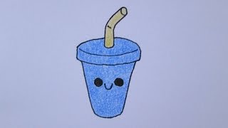 How to draw a kawaii milkshake