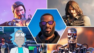 Fortnite All Crossover Trailers and Cutscenes (Season 1 - 17) - Marvel, DC, Gaming Legends & More!