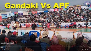 Gandaki Vs APF || Tiger Cup Pokhara 2081 || Volleyball Game