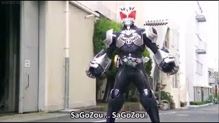 Kamen Rider OOO Sagozou First Henshin And Battle