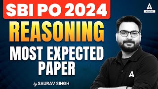 SBI PO Reasoning 2024 | Reasoning Most Expected Paper | By Saurav Singh