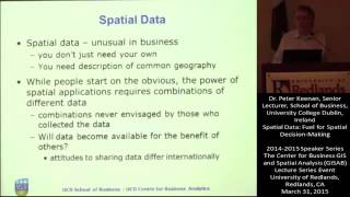 Spatial Data Fuel for Spatial Decision Making