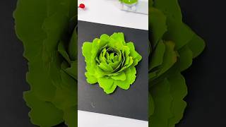 Beautiful Green Flower 🌹🤩 || #craft #diy #shortsfeed #shortvideo #short #shorts