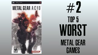 Metal Gear Acid PSP - Top 5 WORST Metal Gear Games